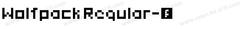 Wolfpack Regular字体转换